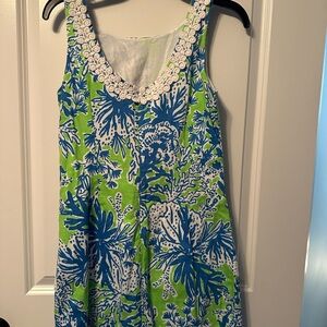 Lilly Pulitzer green and blue dress size 6
